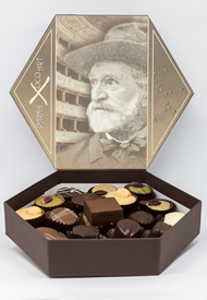 SCATOLA CIOCCOLATINI GIUSEPPE VERDI  190g DOLCERIA ZANLARI