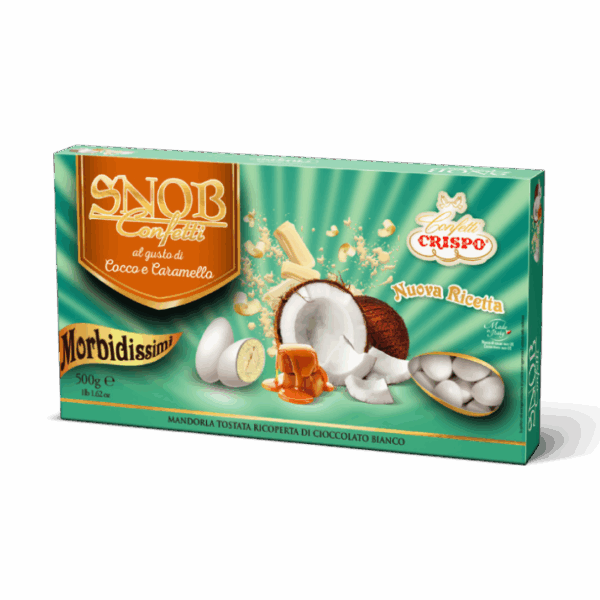 CONFETTI AL COCCO E CARAMELLO SNOB CRISPO