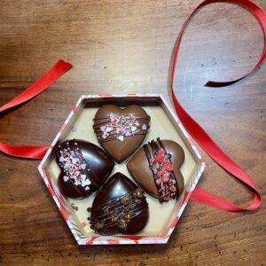 SCATOLA SAN VALENTINO CUORI DI CIOCCOLATO